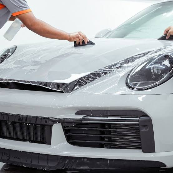 Professional application of PPF paint protection film